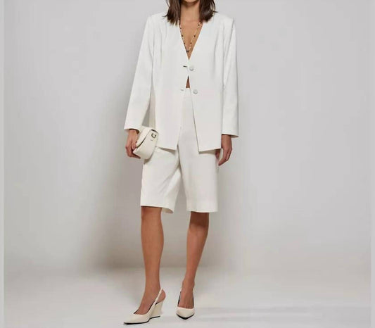 Raizz - Twill Tailored Chic Blazer And Pants Set