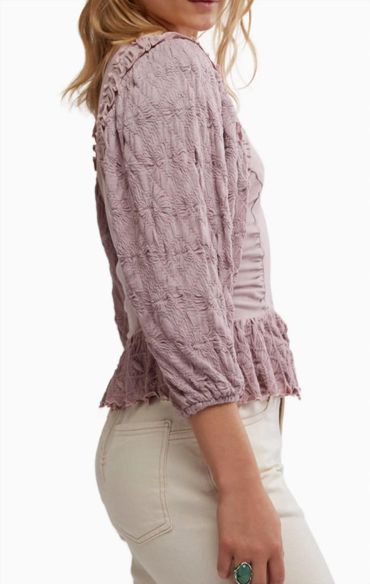 Free People - Olivia Contrast Stitch Knit Top