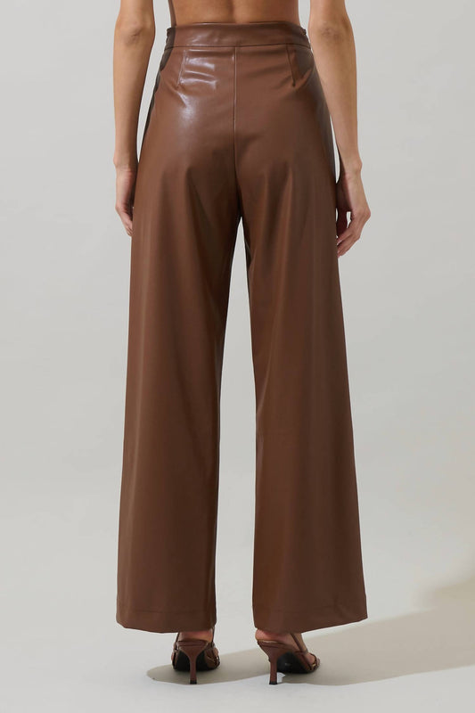 Sugarlips - Anisa Leather Bern Wide Leg Pants