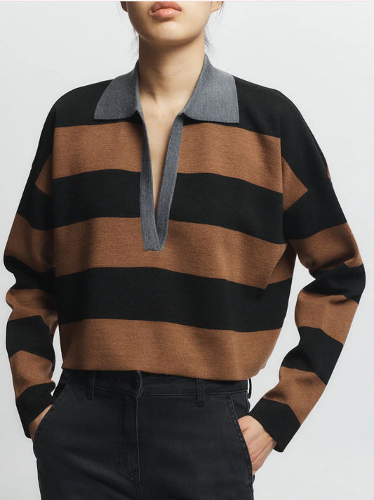 Saint Art - Samira Striped Polo