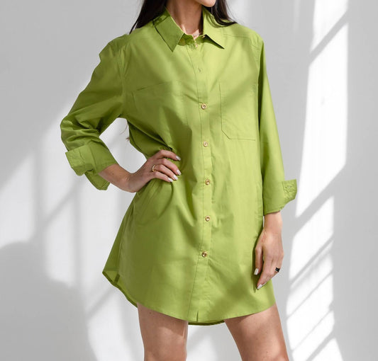 Care Tucker - Basic Preslie Poplin Shirt Mini Dress