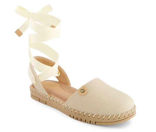 Andrea - Women's Textile Ribbon Lace Flats