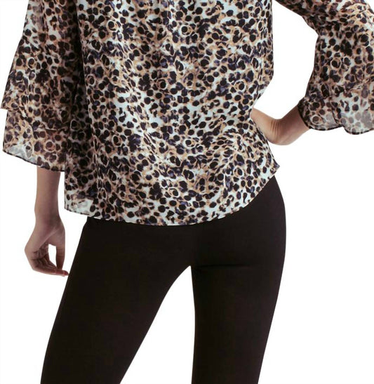 Kensie - Long Sleeve Tie Front Top