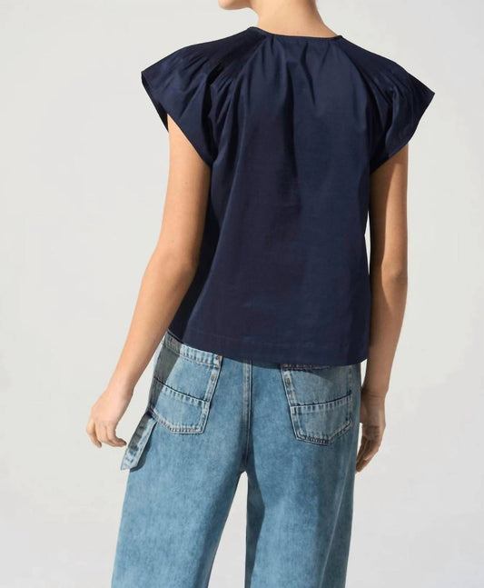 Cotelac - V-neck Cotton-blend Blouse