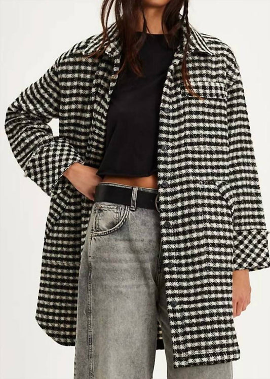 Free People - Get Around Houndstooth Shacket