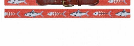 Smathers & Branson - Women's Bone Fish Needlepoint Belt