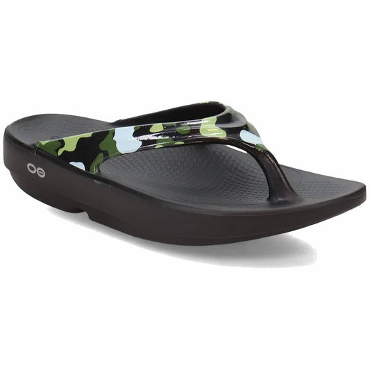 Oofos - Women 1403 Camo Patterned Strap Sandal