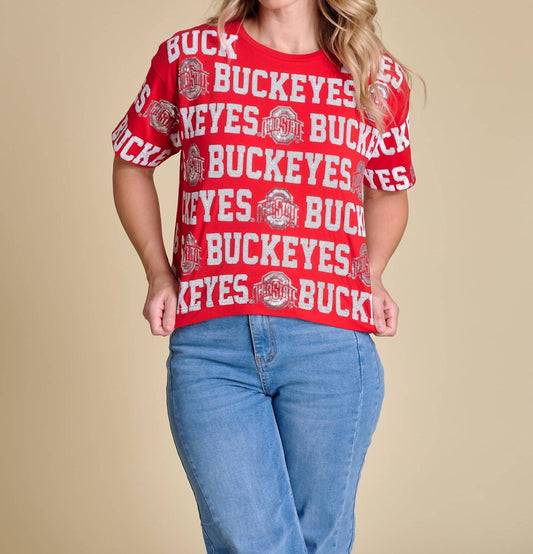 Stewart Simmons - The Sequin Repeat Tee Ohio State