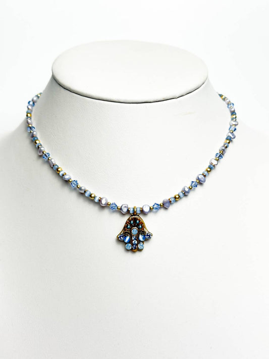Michal Golan - Women's Beaded Hamsa Necklace