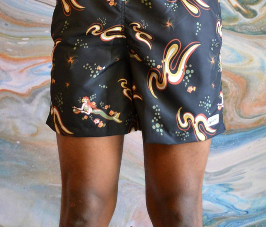 Bather - Patterned Swim Trunks