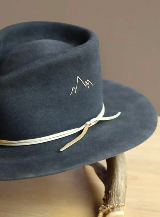 Jw Bennett - Unisex Western 50x Teardrop Flat Brim Hat