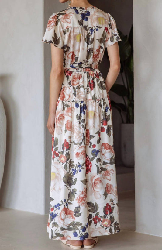 Skies Are Blue - Button Front Tiered Maxi Dress