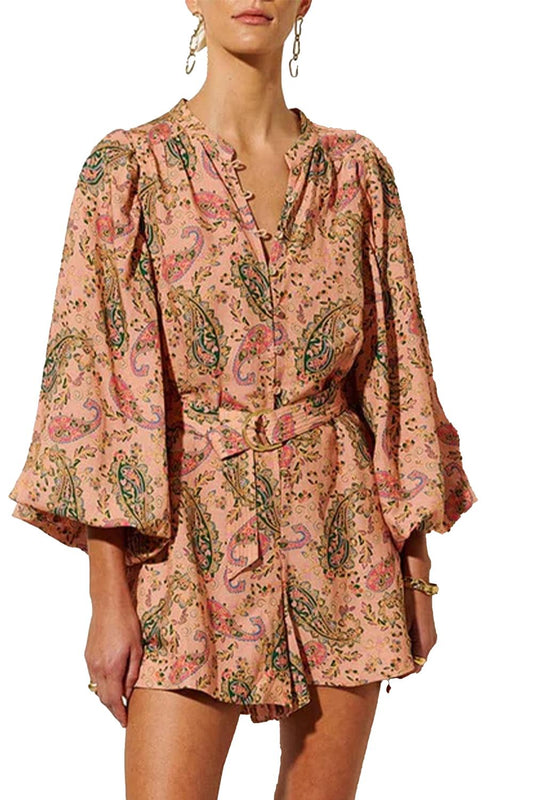 Kivari - Isha Playsuit Romper With Belt