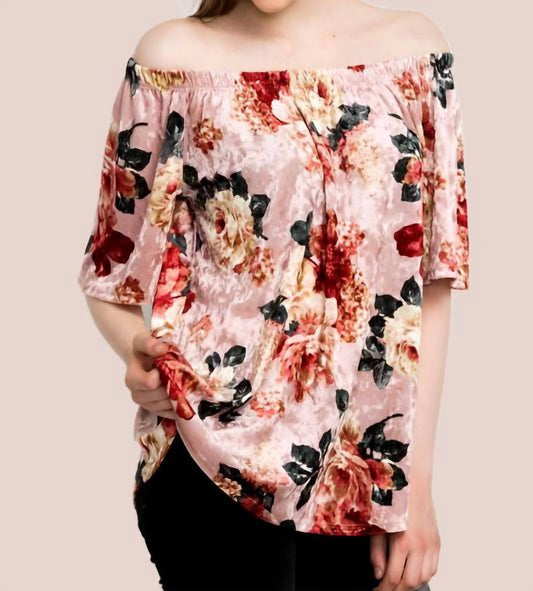 Mittoshop - Velvet Floral Blouse