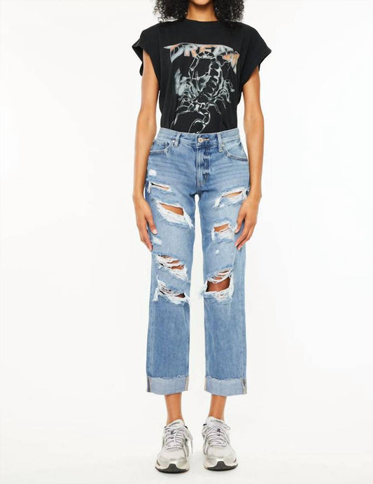 Kancan - Delta Mid Rise Boyfriend Jeans