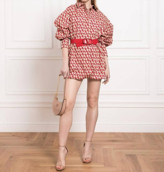 Valentino - Toile Iconographe Print Shirt Dress