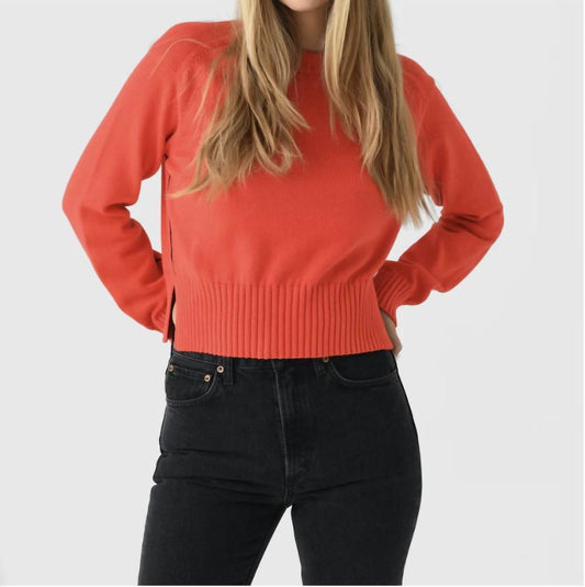 White + Warren - Soft Cotton Rib Trim Sweatshirt