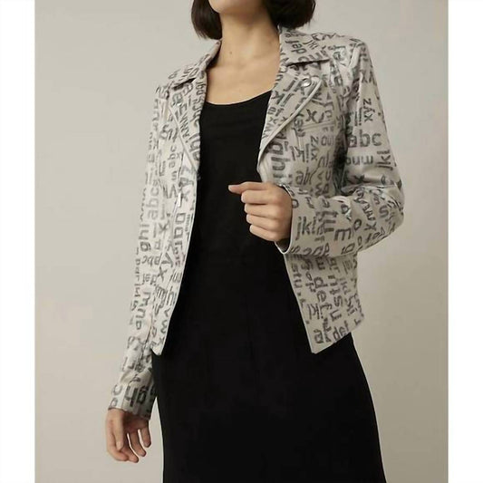 Joseph Ribkoff - Ranya Moto Letter Jacket