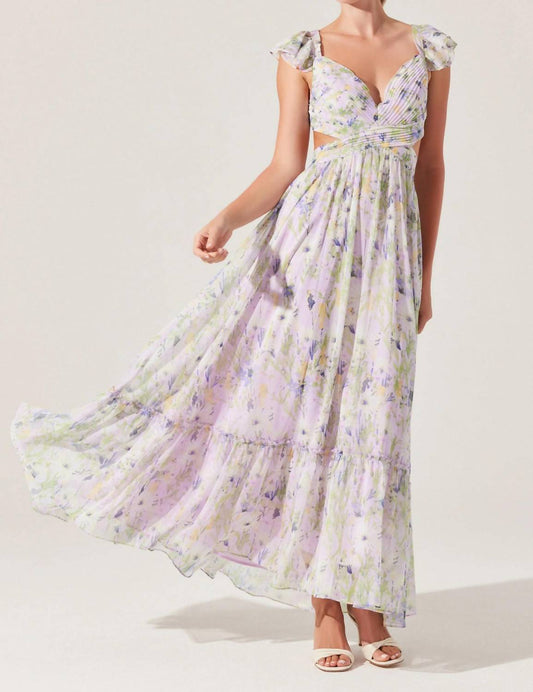 Astr - Primrose Floral Strappy Back Maxi Dress