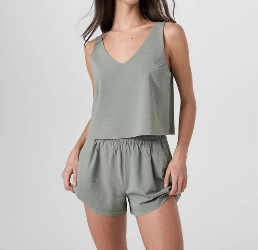 Vuori - Villa Textured Crop Tank Top