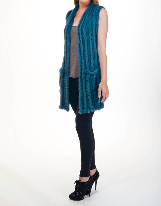 Love Token - High Low Fur Vest