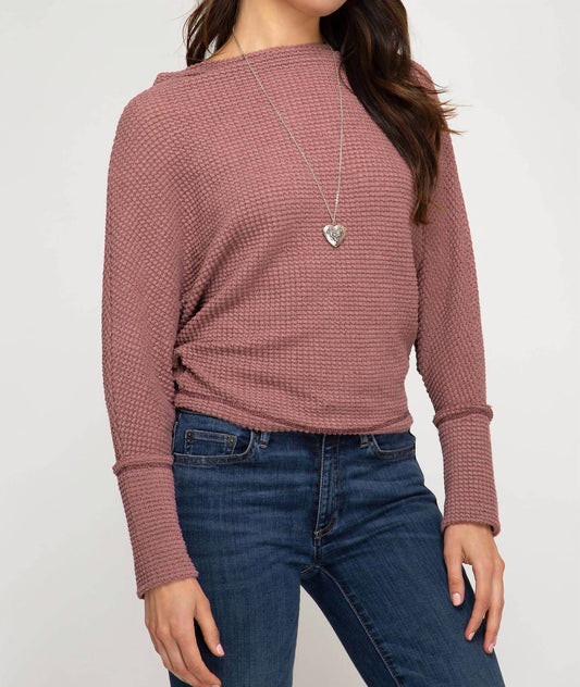 She + Sky - Off shoulder thermal