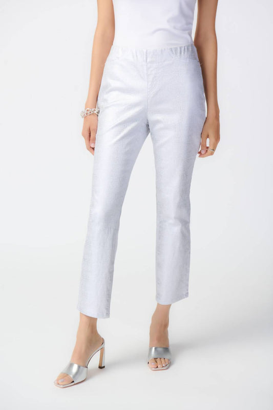 Joseph Ribkoff - Metallic Ankle-length Pants