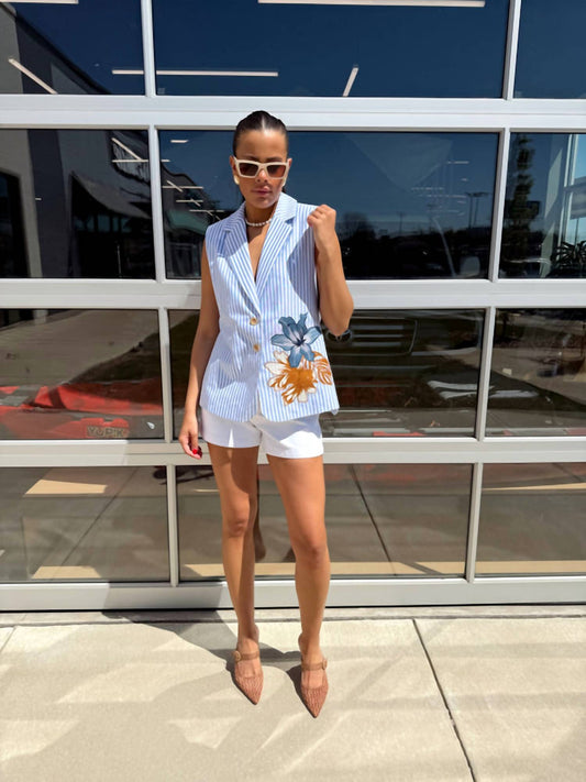 Aylaya - Amalfi Stripe Vest