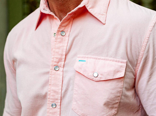 Criquet - Short Sleeve Corduroy Pearl Snap Shirt