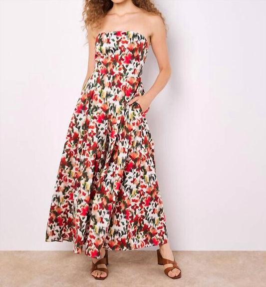 Apricot - Ikat Floral Print Jumpsuit