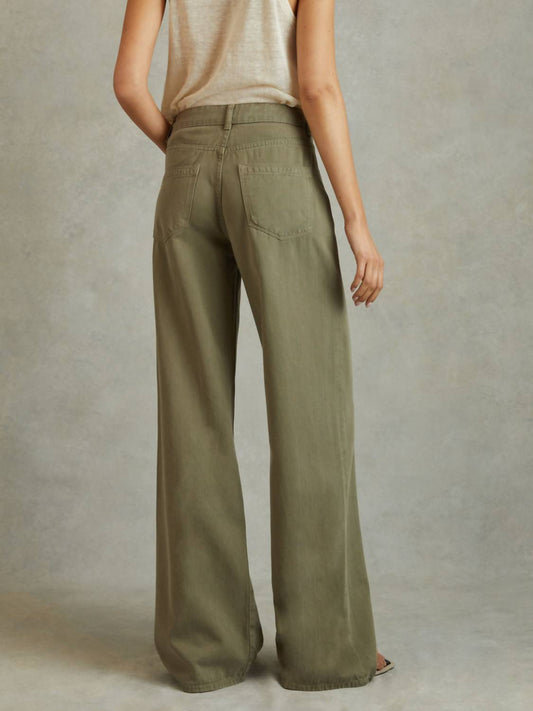 Reiss - Colorado Garment Dyed Wide Leg Trouser Jeans