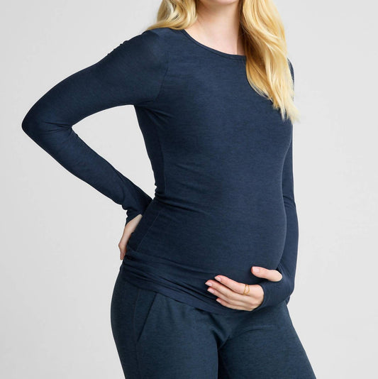 Beyond Yoga - Featherweight Count On Me Maternity Crew Pullover
