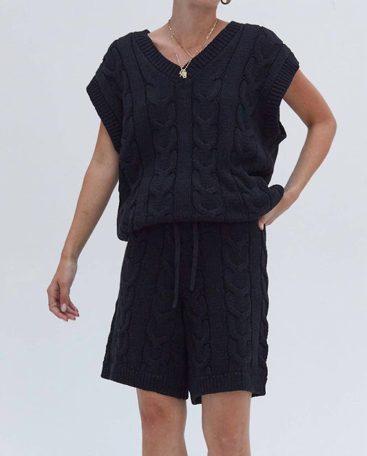 Crescent - Cable Knit Vest Set