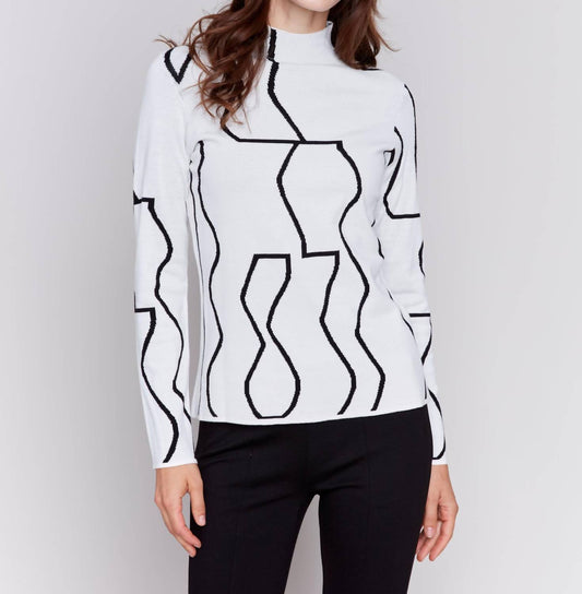 Charlie B - Reversible Mock Neck Sweater