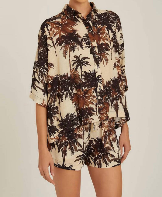 Lenny Niemeyer - corumbau over sized button up short sleeve shirt