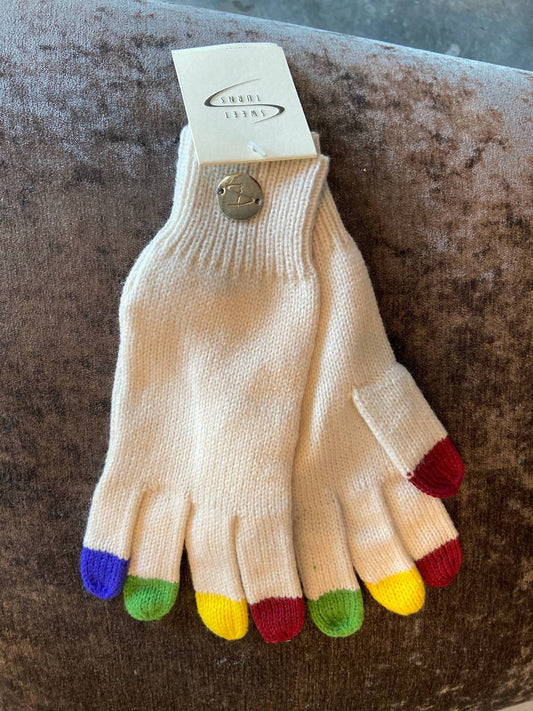 Sweet Turns - Women's Rainbow Texting Knitted Glove