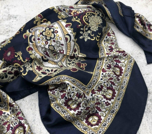 Tc Ranchwear - Women's Floral Paisley Western Southwestern Wild Rag Scarf Accent