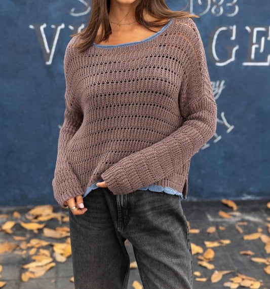 Wooden Ships - Faye Tipped Long Sleeve Top