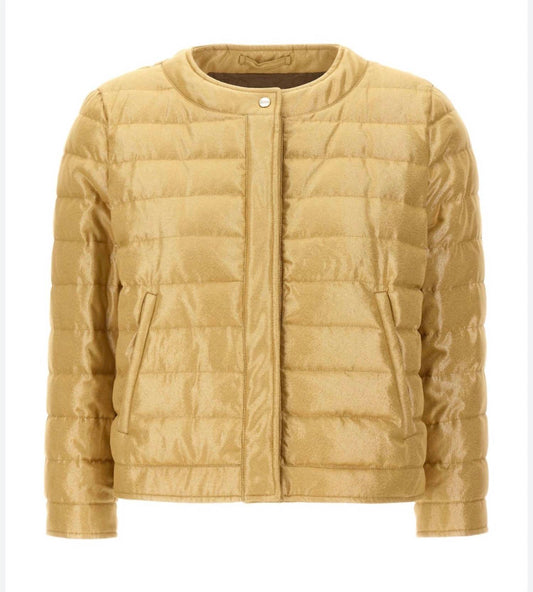 Herno - Crio Metallic Quilted Bomber Jacket