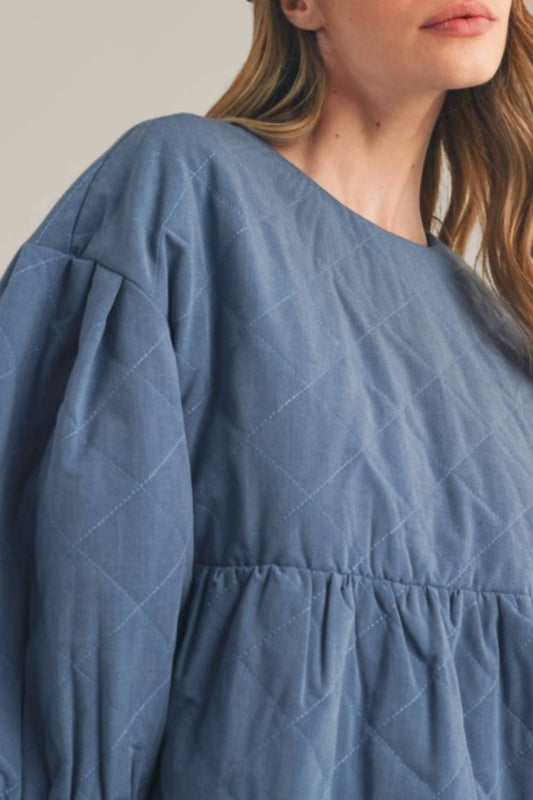 &Merci - Quilted Babydoll Top