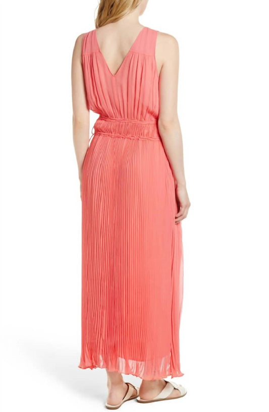 Lewit - Silk Pleated Maxi Dress