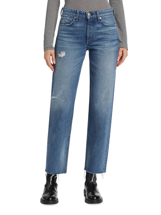 Rag & Bone - Dre Raw Hem Low Rise Baggy Jeans