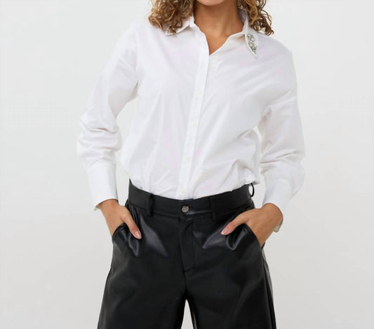 Esqualo - Poplin Broche Blouse