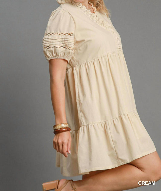 Umgee - Curvy It's A Girl Thing Tiered Dress