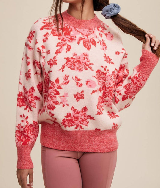 Listicle - Rosie Floral Print Sweater