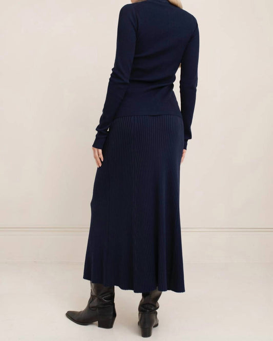 Paper Label - Afiya Rib Midi Skirt