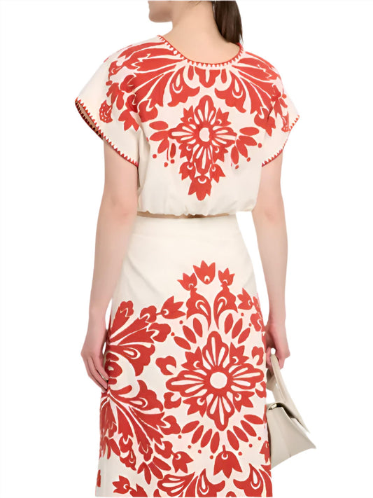 Sea - Liliana Applique Top