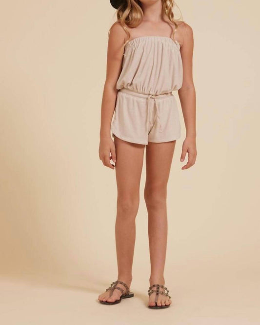 Vintage Havana - Terry Cloth Strapless Romper