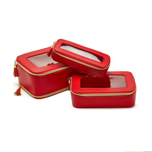Brouk & Co. - Women's Leah 3-Piece Cosmetic Case Set