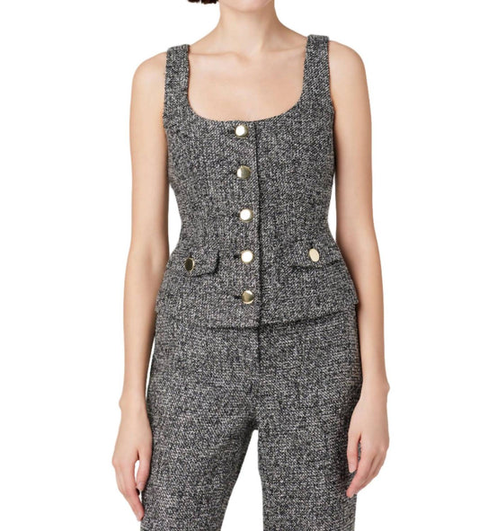 Toccin - Georgia Tweed Vest Top